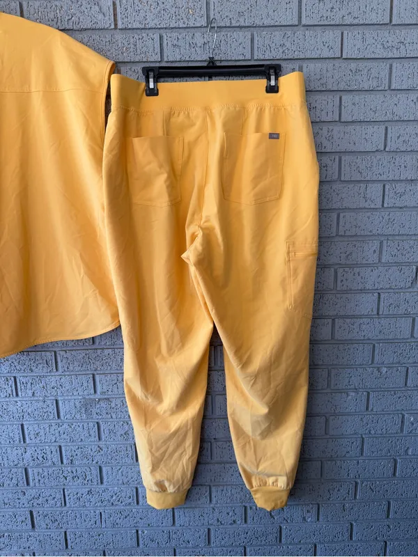 Figs Scrub Set Set Rafaela Top Sz 3XL/ HW Zamora Jogger Pants Size XXL Dandelion - Image 6