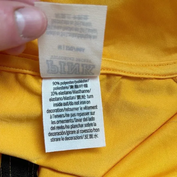 PINK Victoria’s Secret Half Zip Top Golden Yellow Fitted Athletic - Image 10