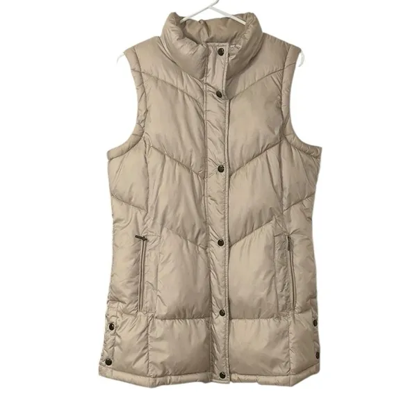 Weatherproof Puffer Beige Puffer Vest(Size Medium) - Image 4
