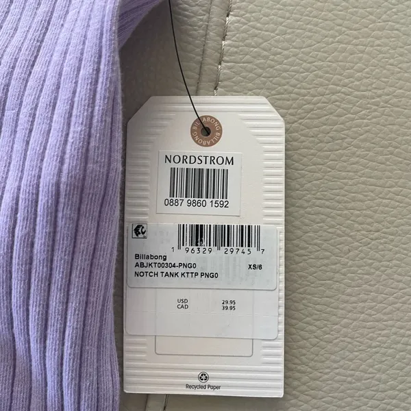 Billabong ribbed tank top women’s XS 6 purple Summer tank 💜 - Image 8
