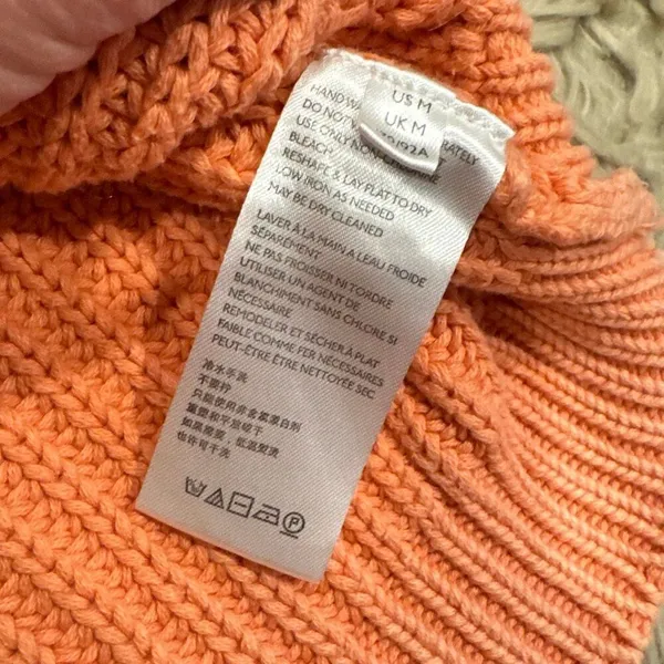 Anthropologie Maeve Mackenzie Coral Sweater Medium - Image 4