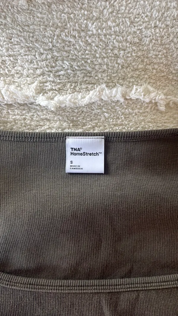 Aritzia TNA Square Neck Long Sleeve Homestretch - Image 3
