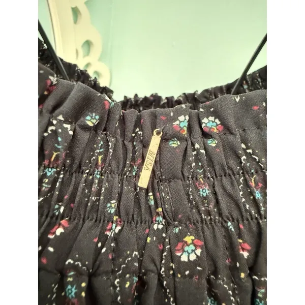 Misa Los Angeles Saskiya Black Multi Off-The-Shoulder‎ Printed Blouse Size Small - Image 8