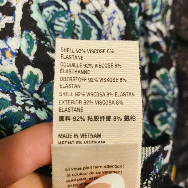 Free People NWT “Olivia” blue and green floral print swingy tunic mini dress. M - Image 8