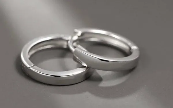 925 Silver Plated Small Hoop Earrings for Men Women,Silver Hoop Earrings - Image 4