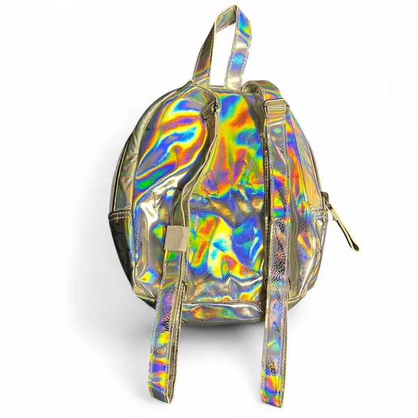Disney Frozen II Holographic Fearless Elsa Nokk Iridescent Mini Backpack Bookbag - Image 2
