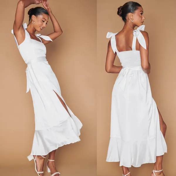 Show Me Your Mumu‎ Garden Midi Dress XS White - Image 2