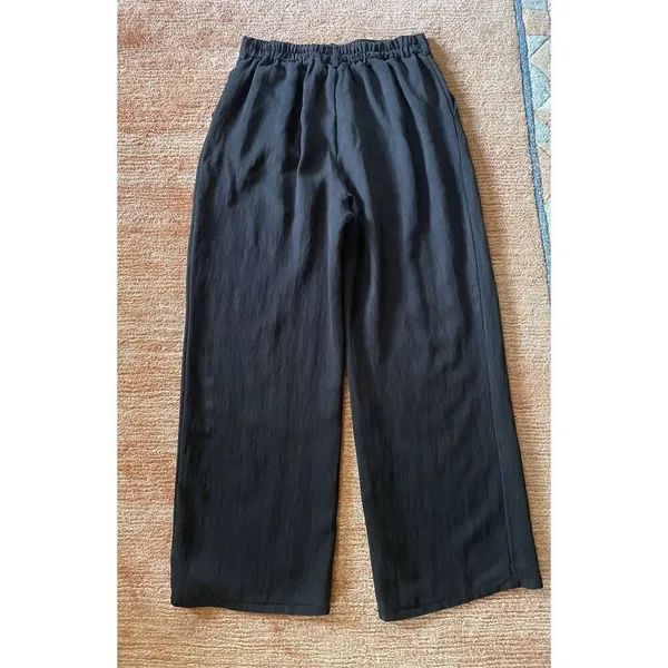 MELLODAY Women’s Black High Rise Wide Leg Pants Size M - Image 10