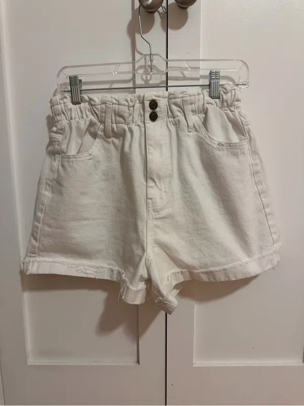 Show Me Your Mumu White Denim Shorts - Image 2