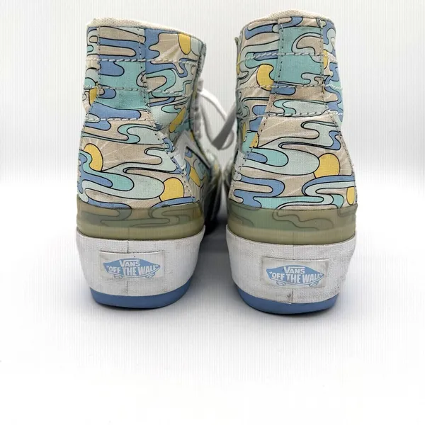 Vans Sk8-Hi Platform UV Ink Sunwaves Canvas Sneaker Size 7 Men's/Women's 8 1/2 - Image 6