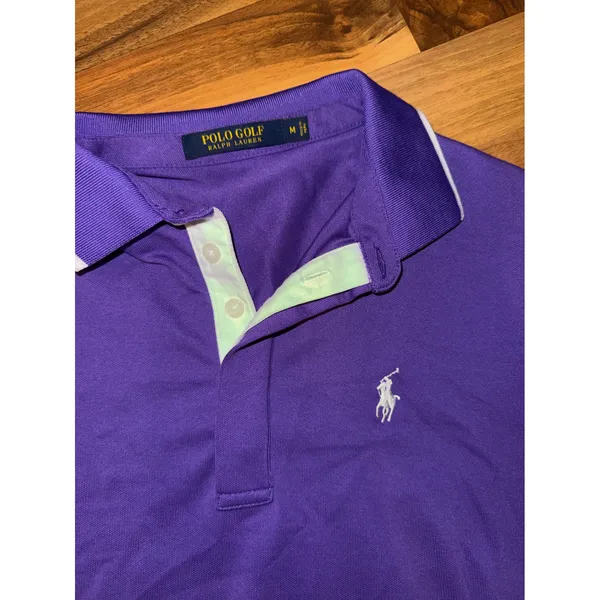 Polo Golf Ralph Lauren Polo Shirt Womens M Purple Short Sleeve Pony Sport luxury - Image 2