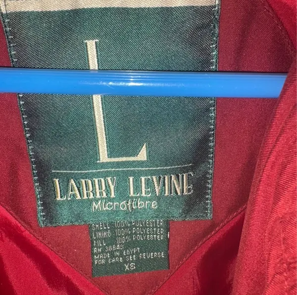Larry Levine Microfibre women's jacket in red, size XS, made of 100% polyester shell - Image 3