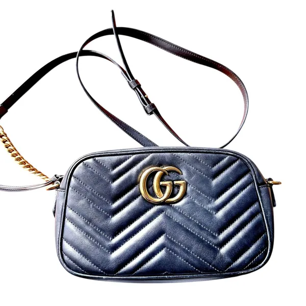 GUCCI‎ GG Marmont Camera Crossbody Bag Black - Image 3