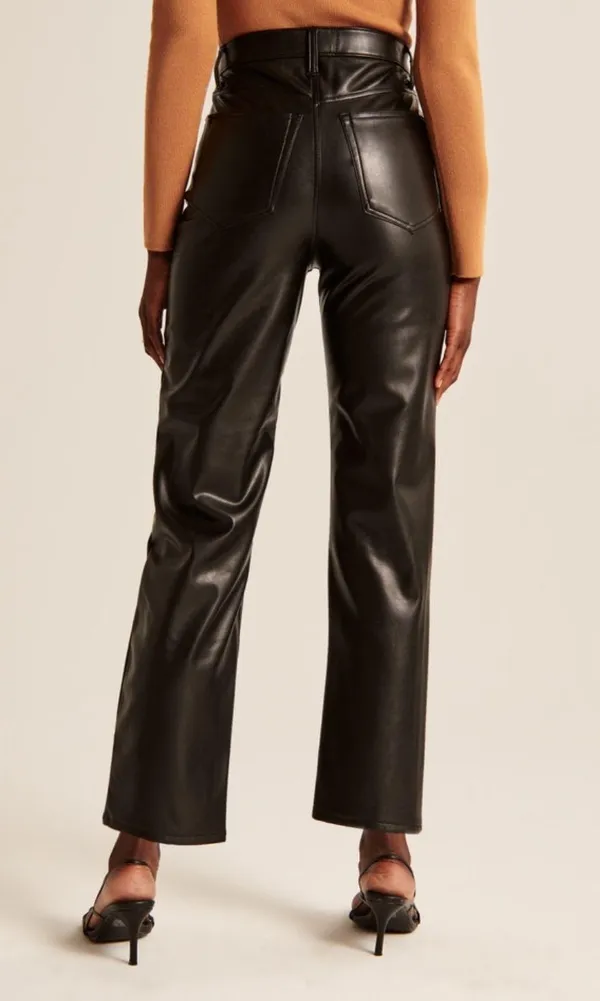 Abercrombie Vegan Leather Ankle Pants - Image 3