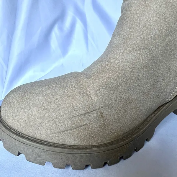 Dirty Laundry Tan Chunky Lug Ankle Boots - Image 6