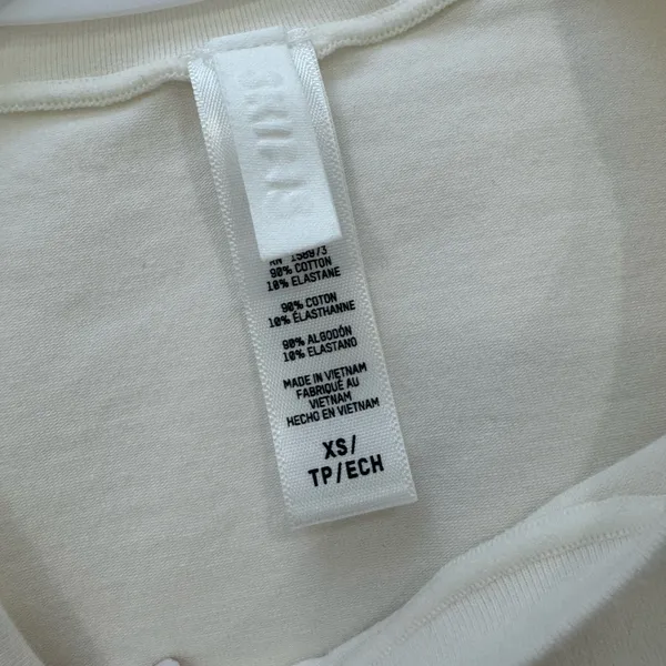 SKIMS Long Sleeve T-Shirt Cotton - Image 4