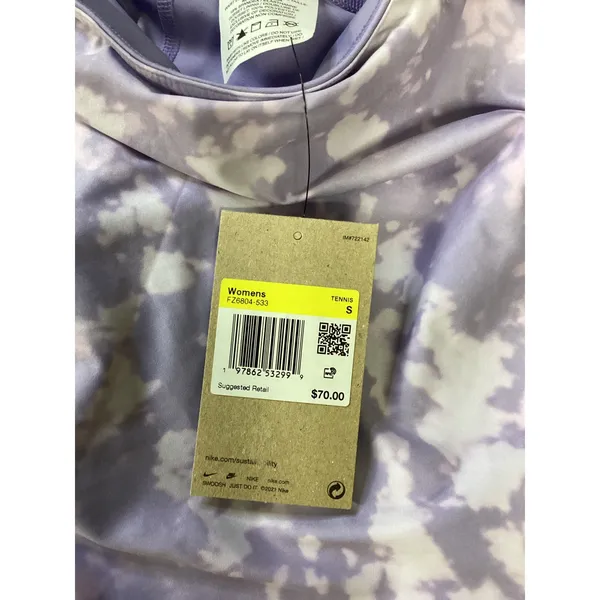 Nike Court Dri-FIT Tennis Skirt Purple Tie Dye Marble Skort FZ6804-533‎ Womens S - Image 4