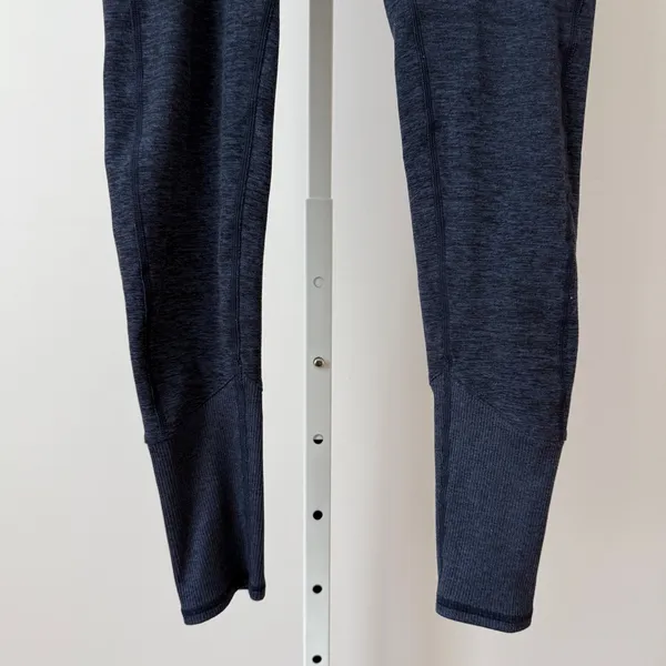 Alo Yoga sz XS High Waist Alosoft Lounge Leggings Navy Blue Heather Athleisure‎ - Image 3