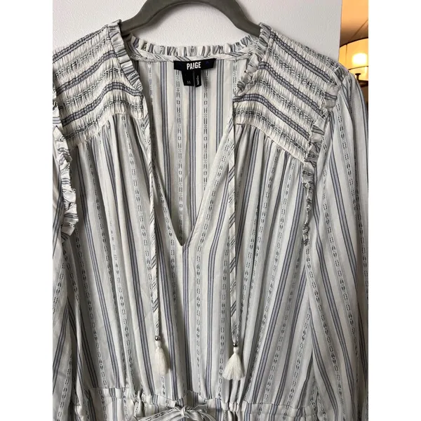 PAIGE Kaylynn Dress in Arona Multi Size‎ Medium Long Sleeve Mini - Image 3