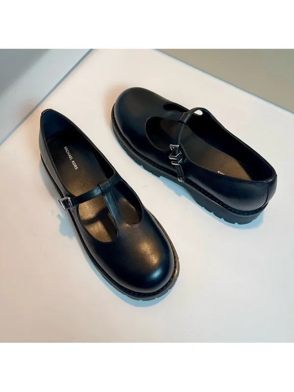 Michael Kors Women's Darrington Mary Jane Leather Shoes Black Sz 8.5 - Image 13