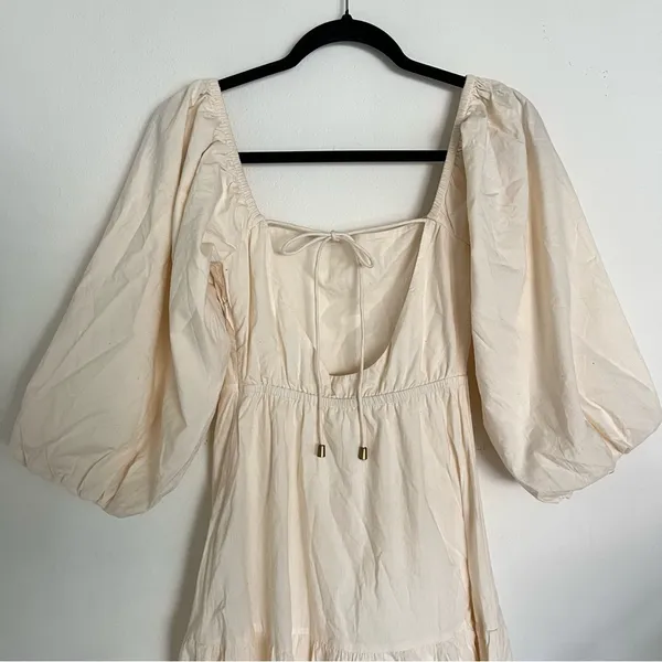 Anthropologie Cream Maxi Dress - Image 7