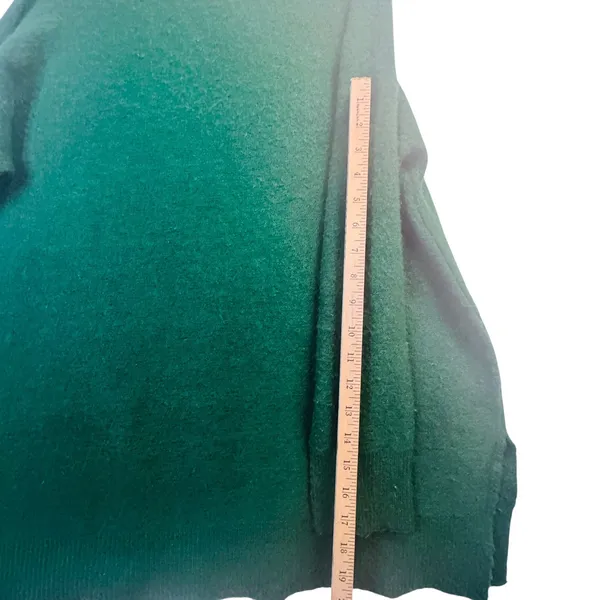 Ellos Green Mock Neck‎ Textured Sweater M 14/16 Cozy Cottagecore Academia Knit - Image 8