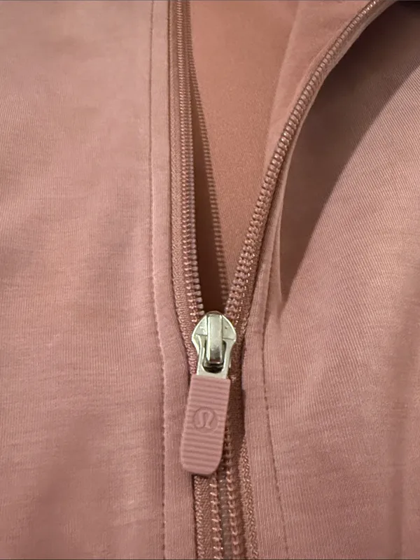 Lululemon softstreme full-zip hoodie PINK HAZE size S fall EUC - Image 5