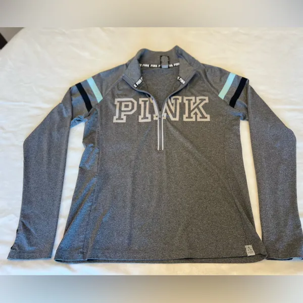 Victoria's Secret PINK Gray Pullover‎ Size Large - Image 6