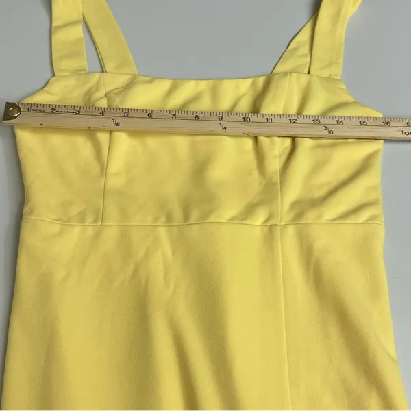 Lulus Social Sensation Light Yellow Square Neck Mini Bodycon Dress Size M NWT - Image 7