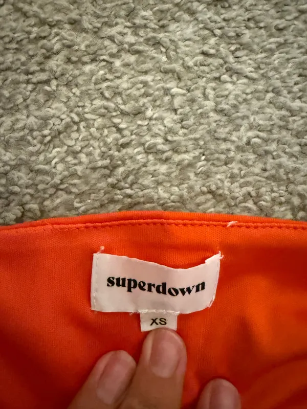 Orange super down crop top - Image 3