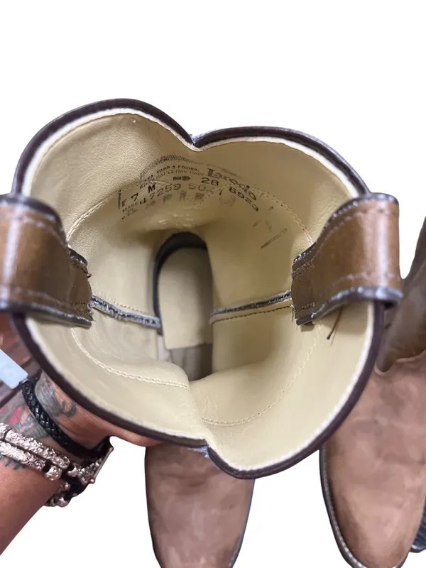 Laredo wms brown leather USA vintage mid calf western boots sz 7M SKU 10-276 - Image 9