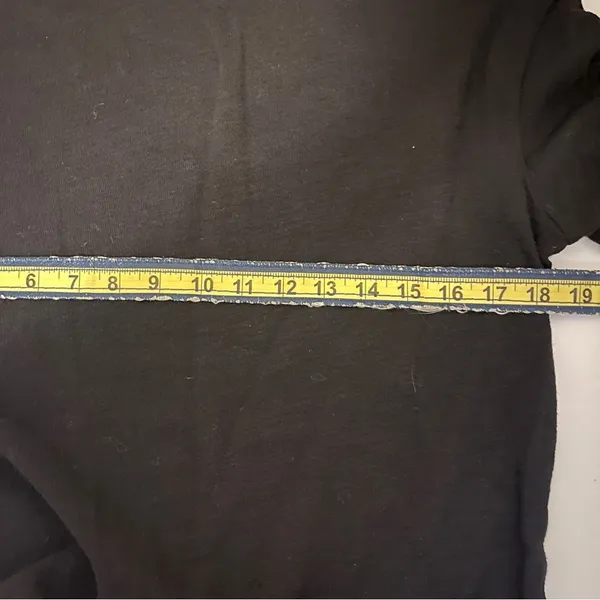 Old Navy Black Tie-Front Cotton T-Shirt – Women’s Medium - Image 7
