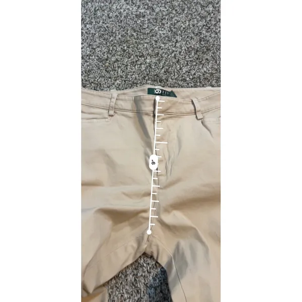 Lauren Ralph Lauren Womens Tan Khaki Ankle Zipper Straight‎ Leg Pants Size 8 - Image 6