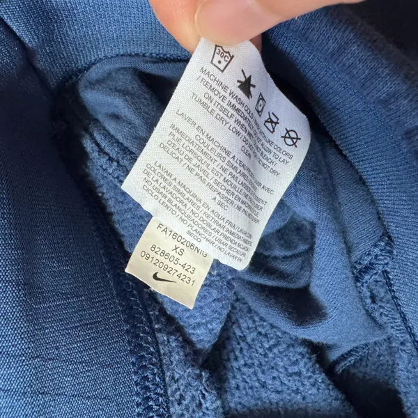 Nike Women's Blue Jogger Pants Size XS - Image 5