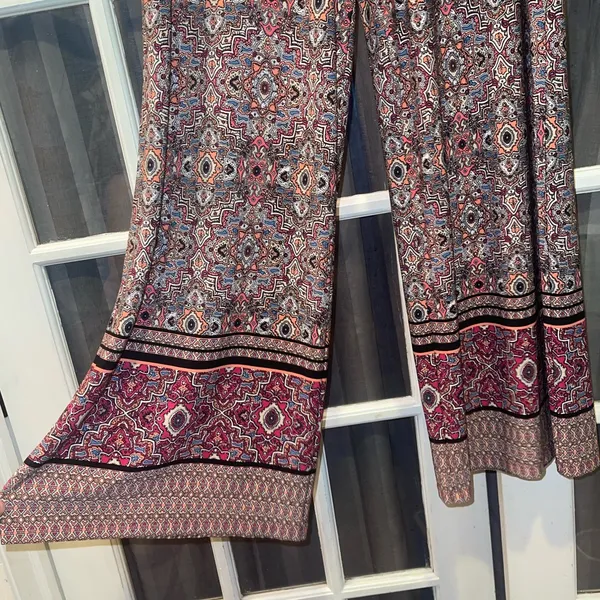 Cato Multicolor paisley Wide Leg Pants palazzo pants woman’s large - Image 3
