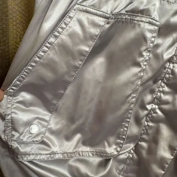 Vintage Y2K Abercrombie & Fitch Silky Gray Water Wind Resistant Light Jacket Sma - Image 5
