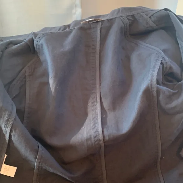 LOFT Dark Charcoal Gray Linen Cotton Lightweight Jacket Women’s XS Extra Small - Image 5