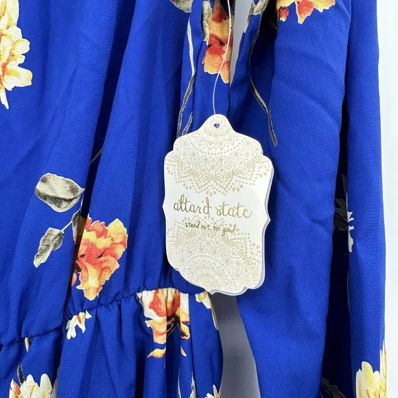 NWT‎ Altar'd State size medium blue floral dress - Image 6