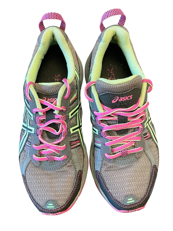 Asics Gel-Venture-5 Women Sz 6 Trail Running Shoes Pink Gray Athletic Sneaker - Image 3