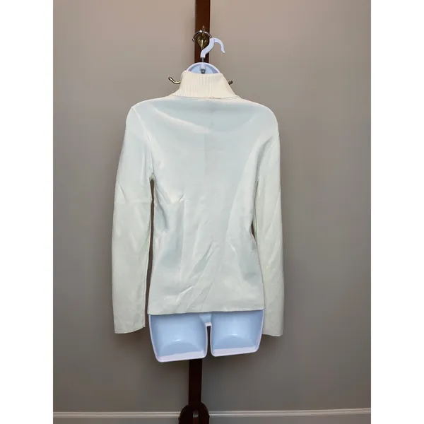 Jones New York Sweater Size M Cream Turtleneck Soft Knit Classic Pullover NWT - Image 3