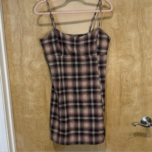 Aeropostale Plaid Scoop-Neck Slim Dress – NWT – Size Large - Image 5