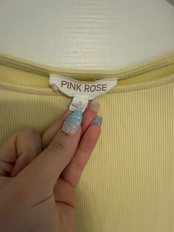 Pink rose boat neck top - Image 2