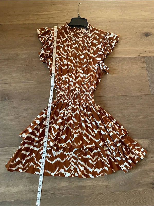 Cleobella Karina Mini Dress in Ginger Women's Size Small - Image 7