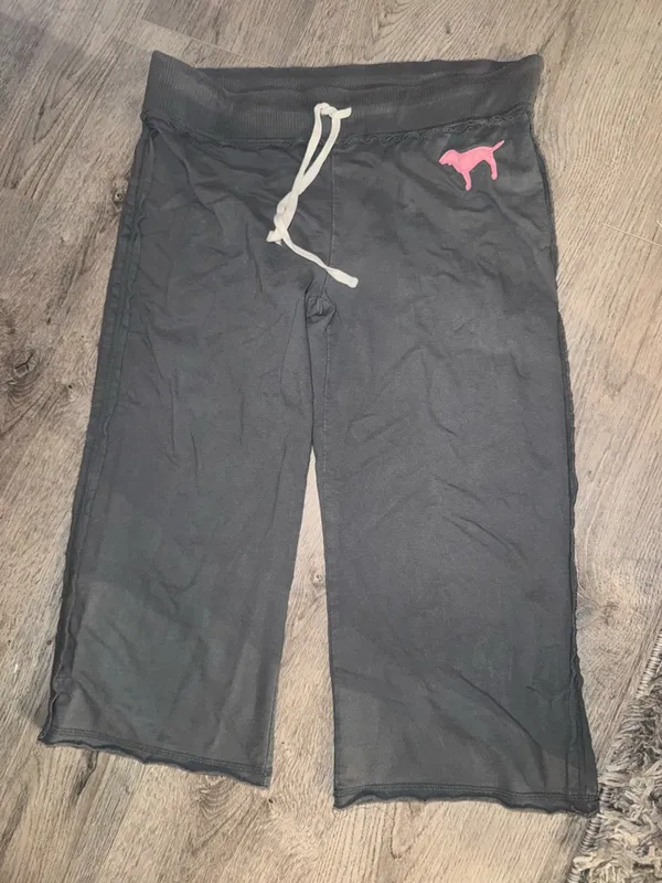 PINK Victoria’s Secret VINTAGE 2006 OG VS PINK Y2K CROPPED SWEATPANTS - Image 8