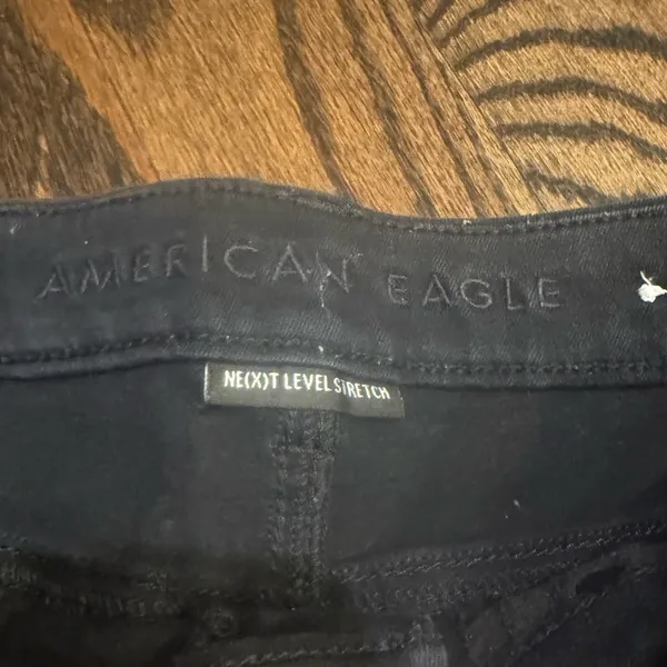 American Eagle Outfitters Curvy Hi Rise Black Jean Shorts - Image 2