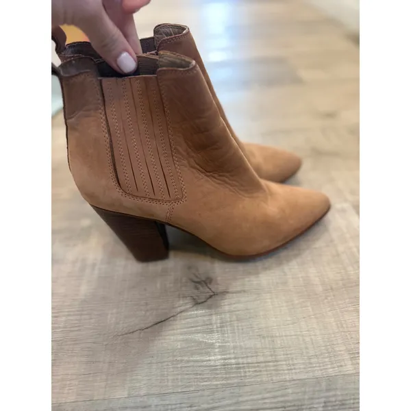 ALDO Tan Suede Pointed Toe Ankle Boots - Size‎ 8 / 38.5 - Image 3
