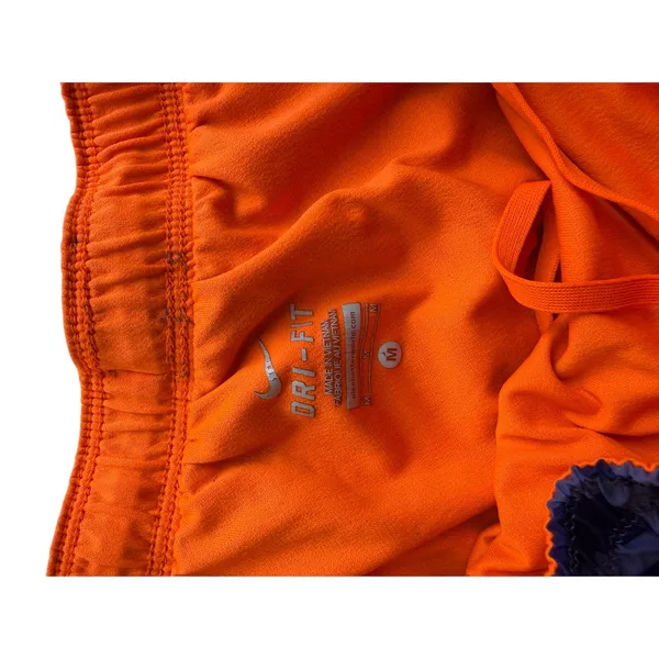 Nike Dri-FIT Tempo Running Shorts Purple Zebra Print Orange Trim Women's M - Image 7