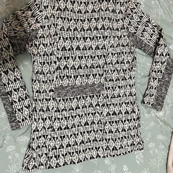 Lucky Brand Long Knit Moto Sweater Jacket Cardigan Size M - Image 7
