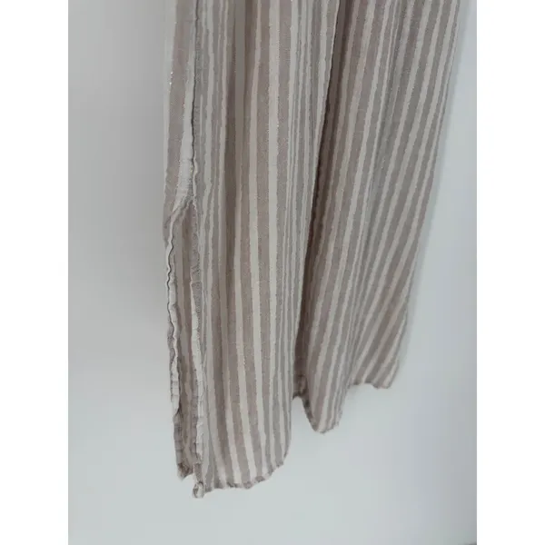 Rachel Ashwell Linen Blend‎ S, Striped Braided Racerback Midi Dress Boho Beach - Image 4