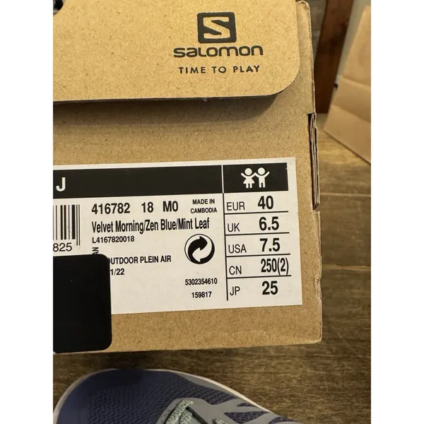 Salomon Patrol Trail Running Shoes Womens Size 7.5 EU 40 Velvet Morning/Zen Blue - Image 11
